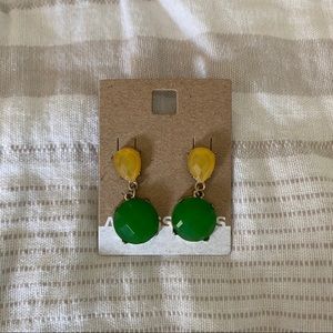 Target Earrings | Yellow & Green